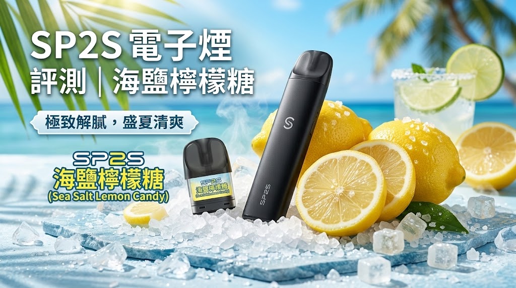 SP2S電子煙海鹽檸檬糖口味實測